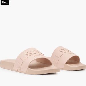 All Saints Women's Pale Pink Slide Sandals